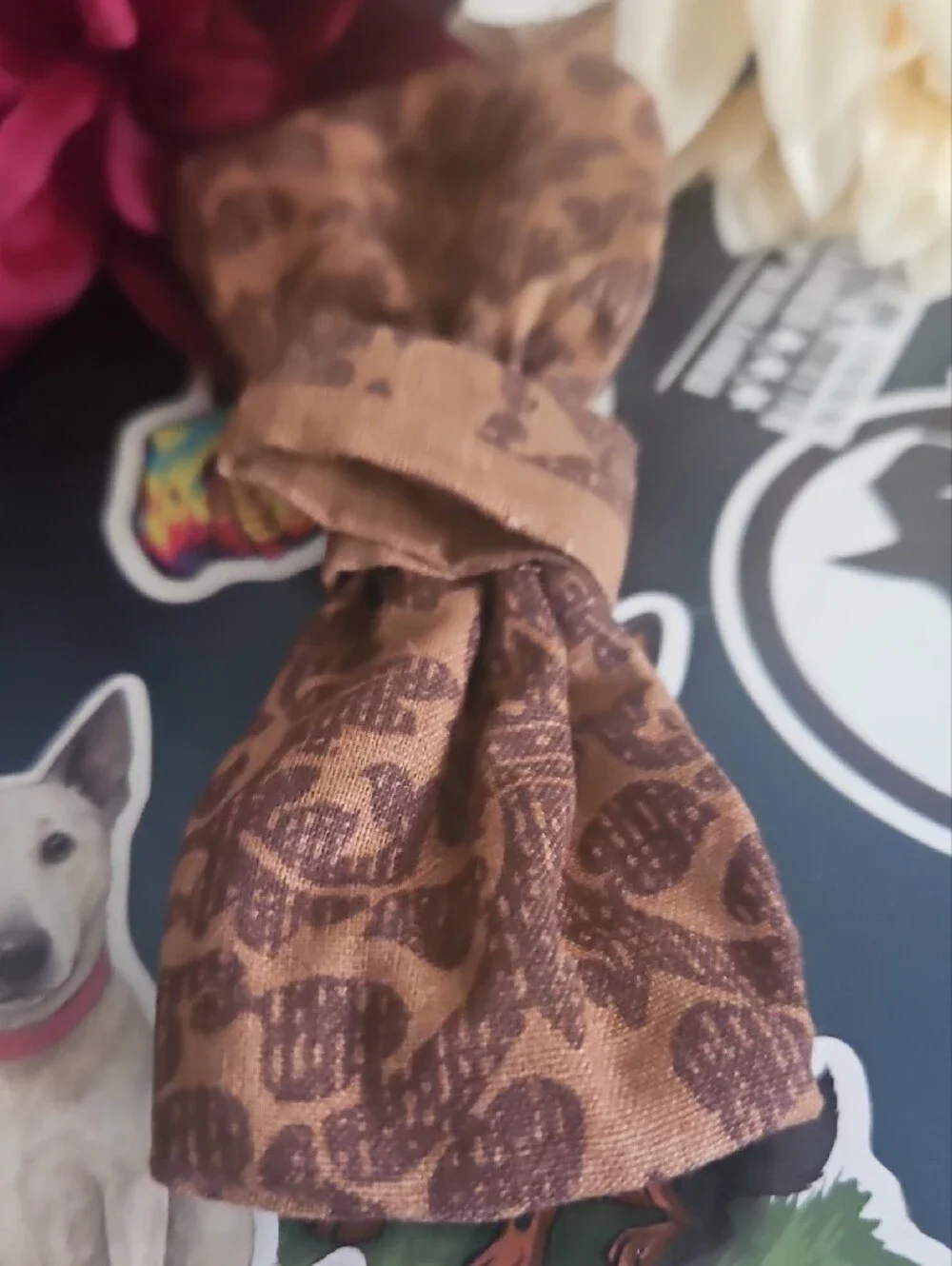 Hand Crafted Pet/Dog Collar Bow Tie New